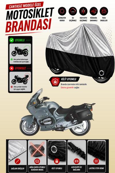 Cemku Twin Top Gray - Bottom Black Bmw R 1100 Rt Compatible Engine Cover, Rea...