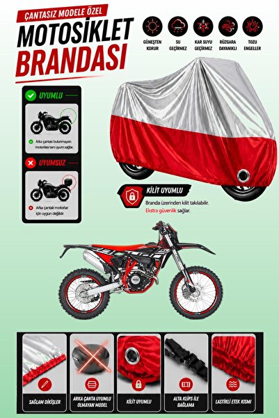 Cemku Twin غطاء محرك متوافق مع طراز Beta RR 4T 125 Enduro باللون الرمادي من ا...