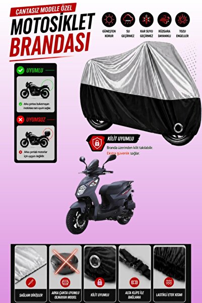 Cemku Twin Top Gray - Bottom Black Sym Orbit Ii 125 Compatible Engine Cover, ...