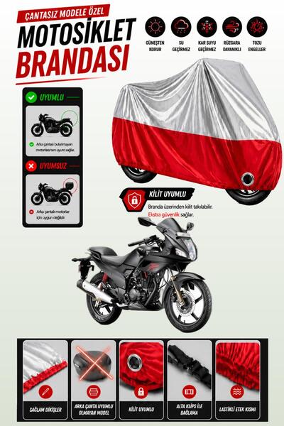 Cemku Twin Top Gray - Bottom Red Hero Karizma Compatible Engine Cover, Rear B...