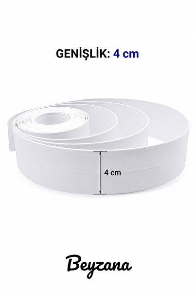BEYZANA 4 Cm 3.20 Mt. Su Sızdırmaz Geçirmez Bant Lavabo Küvet Kenar Bandı Küvet Duş