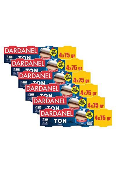 Dardanel Ton Balığı 4x75 gr Ayçiçek Yağlı x 6 Adet