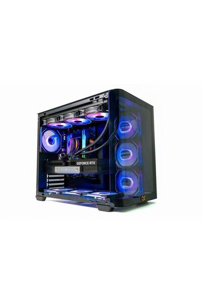 OMES تجميعة بي سي قيمنق 5060 ومعالج Ryzan - مبرد مائي 3 مراوح + (250) - اسود - 32GB - R5 9600x
