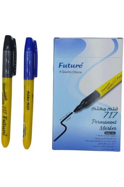 FUTURE Permanent Markers No. 717, 1.2mm, Xylene-Free, Non-Toxic (12, Blue)