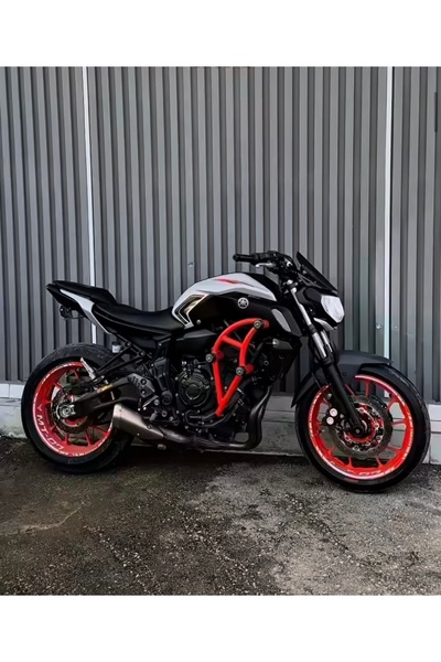 Bey motors YAMAHA MT 07 KORUMA DEMİRİ KIRMIZI JANT RENGİ