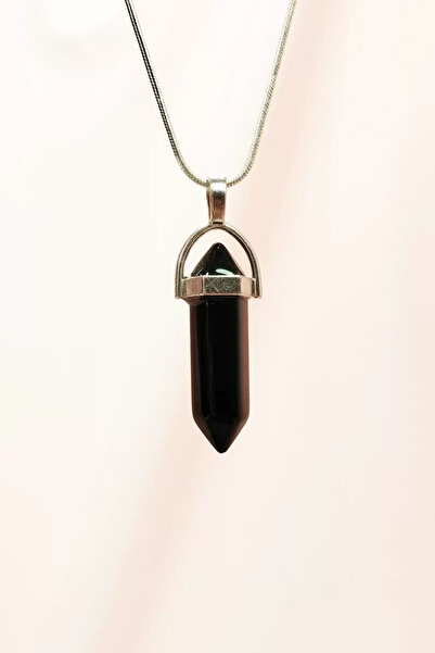Mestore Onix natural stone chain handmade design necklace pendant: 3.5 cm cha...