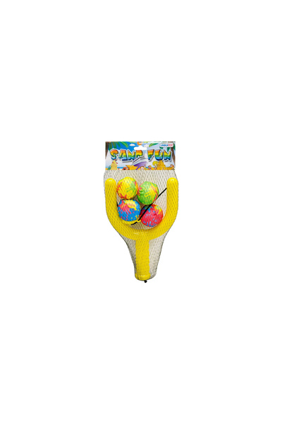 Unika Set prastie copii cu mingi soft 4 piese Unikatoy 25652, Galben