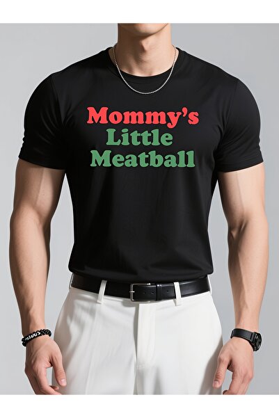 Sovae تي شيرت رجالي بتصميم إيطالي ممتع مع طباعة "Mom's Little Meatballs"، تي ...