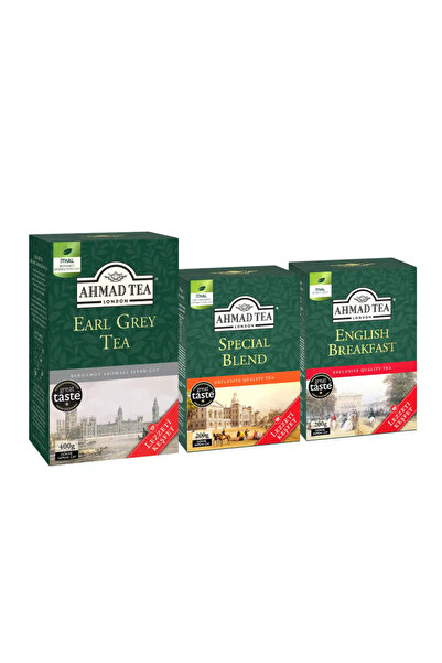 Ahmad Tea Avantaj Paketi 3’lü Dökme Çay (Earl Grey 400 gr + Special Blend 200...