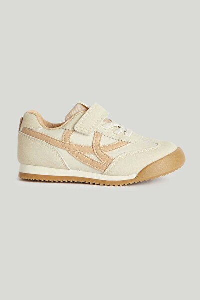 MOTHERCARE Beige Panel Trainers