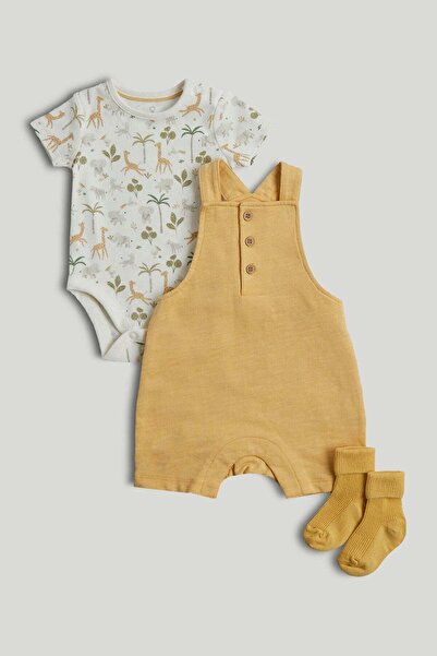 MOTHERCARE طقم سفاري بيبي شورتس، بودي سوت وجوارب