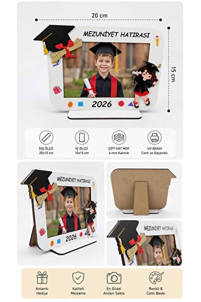 ahgbtoys Mezuniyet Hatırası Çerçeve (5 Adet ) Erkek Ve Kız Modeli