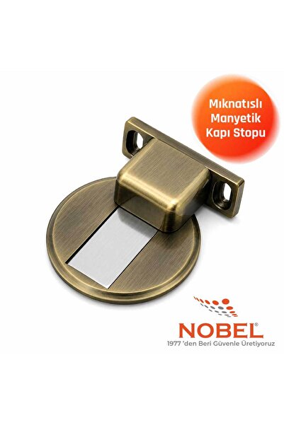Nobel Magnetni zaustavnik za vrata, antikno žuti (sa šrafovima)