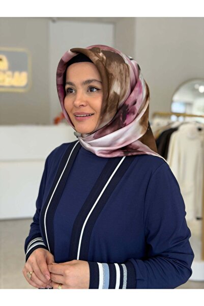Aker Batik Desen 2026 %100 Saf İpek Sura Eşarp