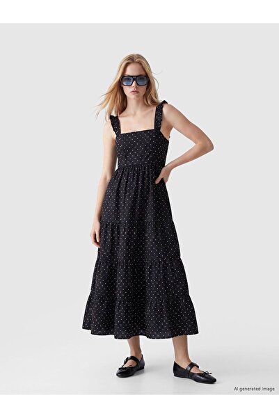 LC Waikiki XSIDE Puantiyeli Katkat Poplin Elbise