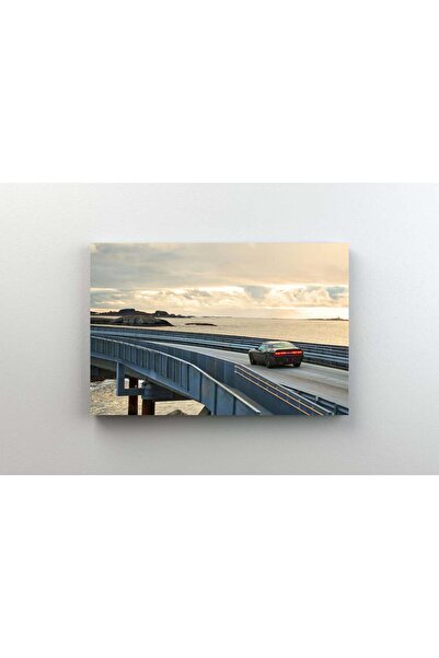 Efect Canvas Tablou Canvas - Masina traversand oceanul