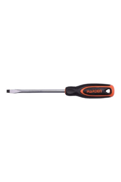 HARDEN Screwdriver with TPR Comfort Handle, Slot, Professional, Harden, 6 x 3...