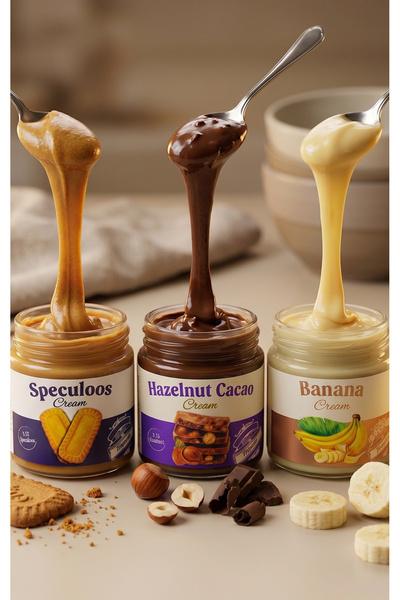 Frapella Bisküvi & Muz & Kakaolu Fındık Kreması Seti 3 x 220 Gr.