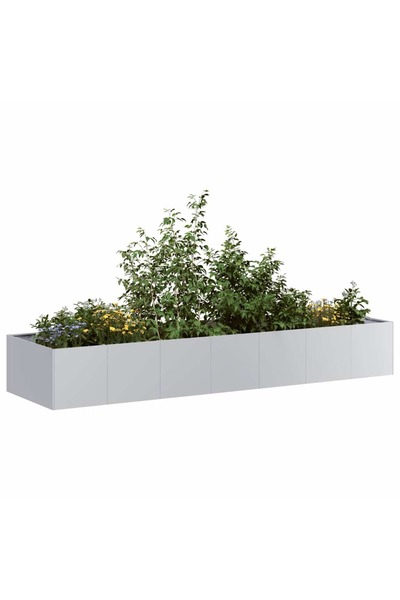 vidaxl Jardiniera 280x80x40 cm otel galvanizat