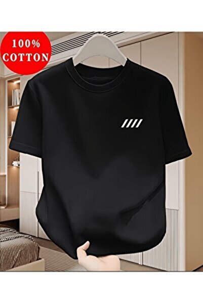 yiou trendy clothing تي شيرت رجالي من Sovae مصنوع من القطن الخالص بتصميم طباع...