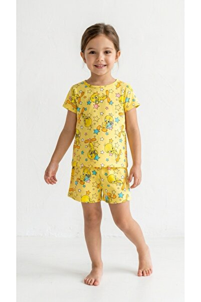 DANBİ Kız Çocuk 4,5,6,7,8,9,10,11 Yaş Yazlık Pijama Takımı