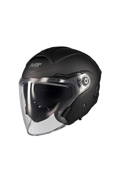MT YARIM KASK OF515SV COSMO SV PURE A1 PARLAK SİYAH