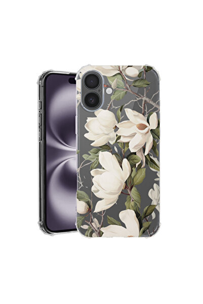 bestcase Husă Antișoc pentru Apple iPhone 17, Design floral cu magnolie înflo...