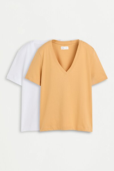 2-pack V-neck basic t-shirt