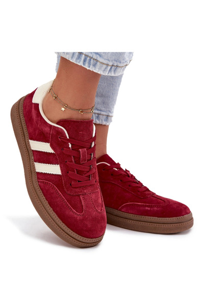 Evento Adidași de damă din piele întoarsă cu platformă Bordeaux Sylviona 41