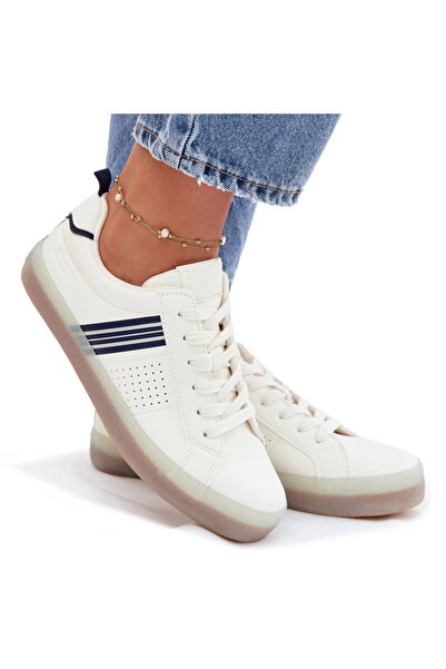 Big Star Shoes Adidași de damă din piele Big Star TT274306 Alb 41
