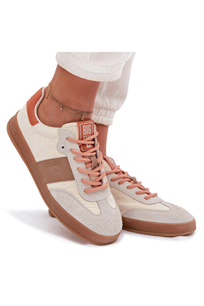 Big Star Shoes Adidași de damă din piele întoarsă Big Star TT274725 Bej 40