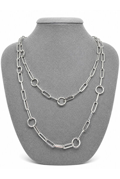 MUAS Silver Düz Zincir Kolye