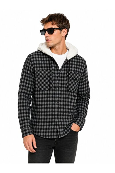GIBSON COLLECTION Hooded Shirt