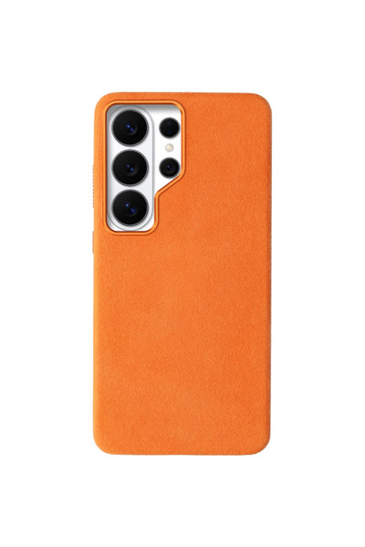 ROSSO Samsung Galaxy S26 Ultra Θήκη Alcantara MagSafe - Πορτοκαλί