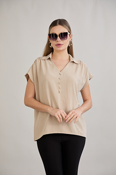 HOFY 1484 Top düğmeli bluz