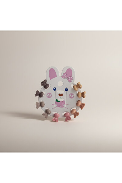 Louva 🌈🎀🐰 Mini Figürlü Kıskaç Toka Seti – 10’lu