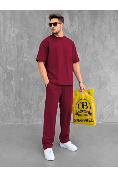 YAKAMEL Oversize Salaş Kesim Premium Takım Kombin Rahat Kalıp Unisex İkili Takım
