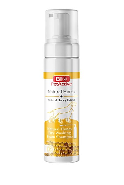 Bio PetActive Doğal Bal Özlü Köpek ve Kedi Kuru Yıkama Köpük Şampuan 200 ML