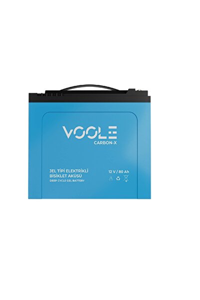 VOOLE 12V 80Ah Jel Elektrikli Bisiklet Aküsü
