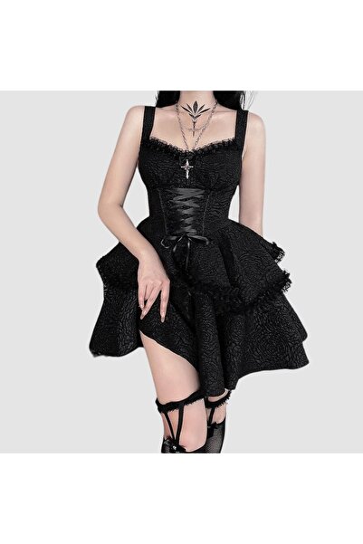 OEM Gothic dress, lace, black