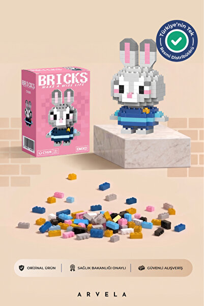 Bricks make a wise life Judy Hopps Karakteri - Eğitici Oyuncak Yapboz - Orijinal