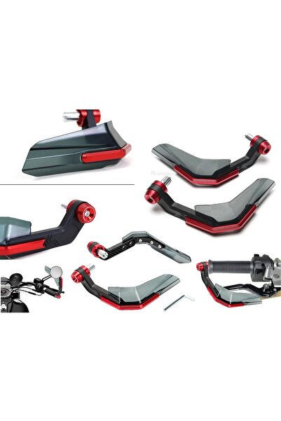 karagöz motor MOTORSİKLET CROSS EL RÜZGARLIK MANET KORUMA KIRMIZI