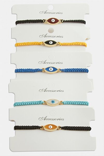ZERO LAND Ilkeshop Nazar Makrome (20443) Braided Bracelet-Colorful