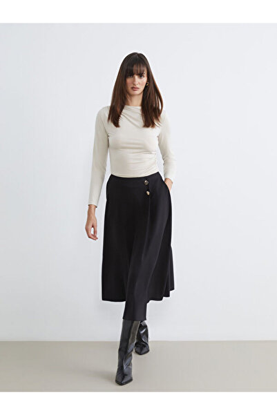 LC Waikiki A-Line Skirt with Zipper at the Waist