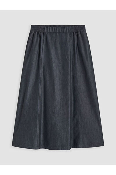 LC Waikiki Elastic Waist A-Line Jean Skirt