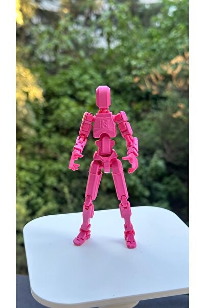 moifugyia Lucky 13 Aksiyon Figürü Robot Oyuncak 13cm Pembe Pembe
