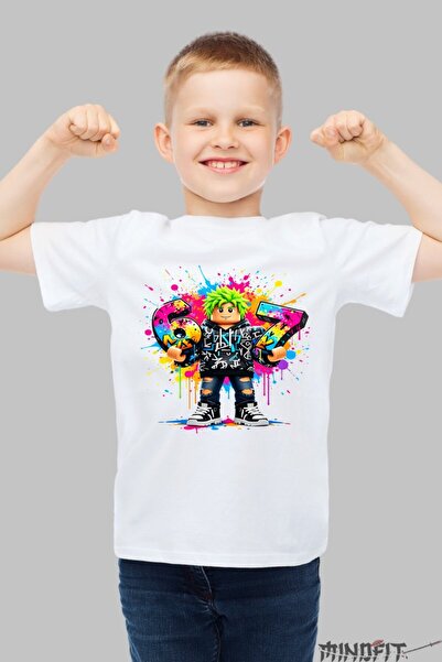 GILDAN Tricou Roblox Six Seven Design Jucaus Colorat