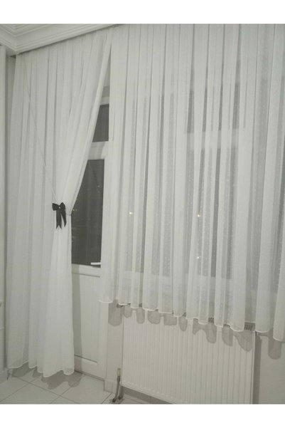 Storlant Polka Dot Bamboo Tulle Curtain |   Heavy Weight |   1/3 Layer Dense Pleat |   Anti-Wrinkle Modern Design