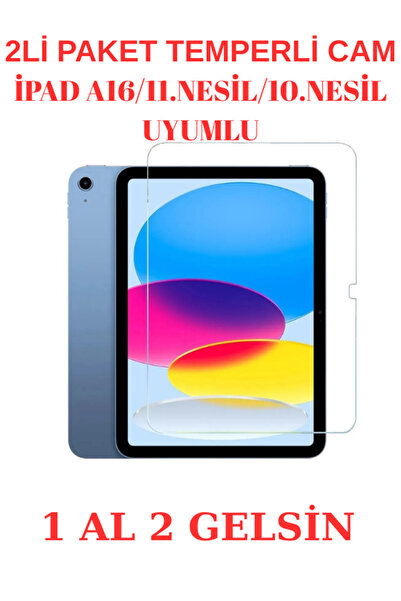 ebulduk A16 11 إنش 2025 / آيباد 10. واقي شاشة زجاجي مقسى متوافق مع الجيل 10.9...
