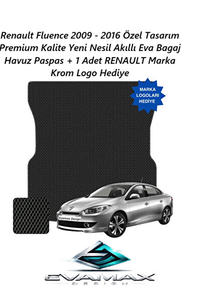 Evamax Design Renault Fluence 2009 - 2016 Özel Tasarım Premium Kalite Yeni Ne...